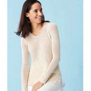 J. McLaughlin Callum Striped Knit Sweater Women's Size Small